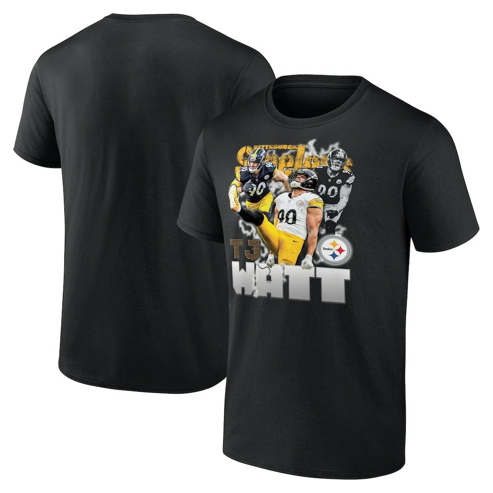 T.J. Watt Pittsburgh Steelers Notorious Player Graphic T-Shirt Black | Fanatics