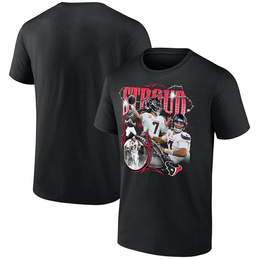 C.J. Stroud Houston Texans Notorious Player Graphic T-Shirt Black | Fanatics