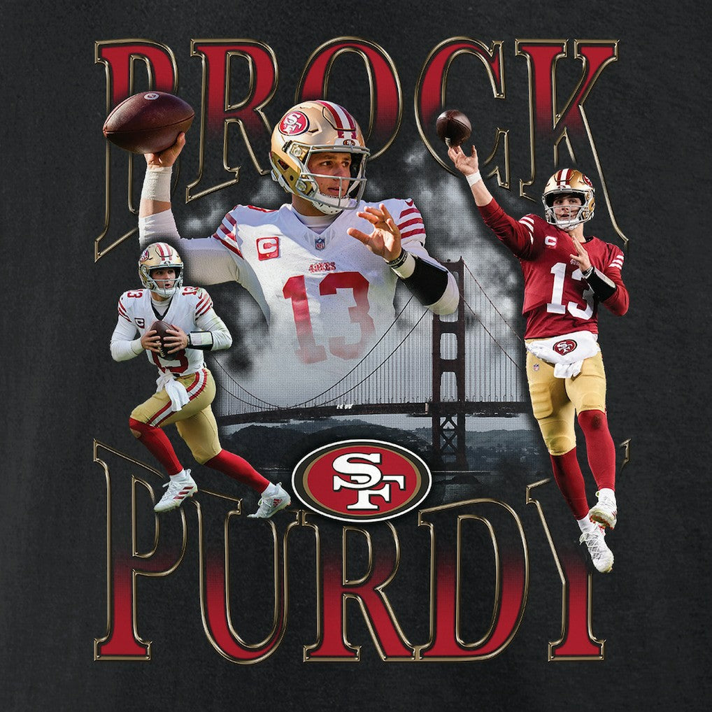 Brock Purdy San Francisco 49ers Notorious Player Graphic T-Shirt Black | Fanatics