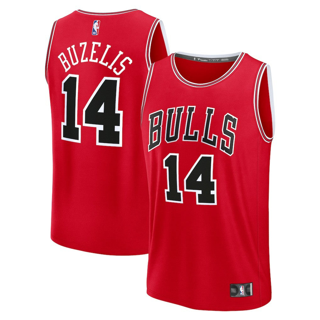 Matas Buzelis Chicago Bulls Youth Fast Break Replica Player Jersey Icon Editi- Red - NBA