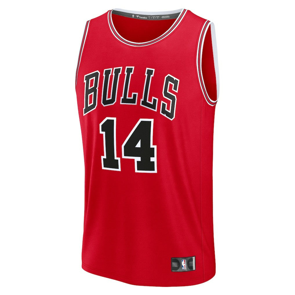 Matas Buzelis Chicago Bulls Youth Fast Break Replica Player Jersey Icon Editi- Red - NBA