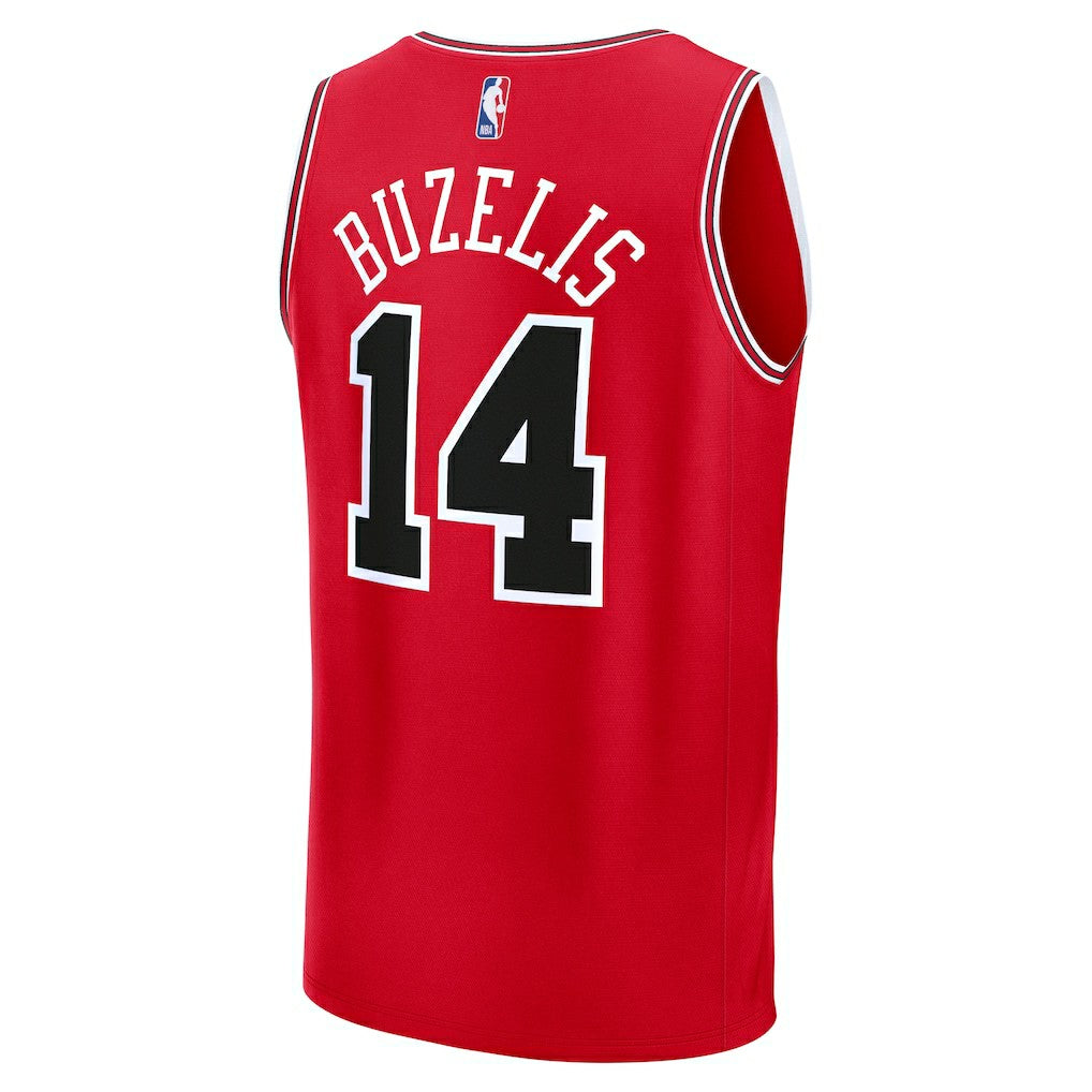 Matas Buzelis Chicago Bulls Youth Fast Break Replica Player Jersey Icon Editi- Red - NBA