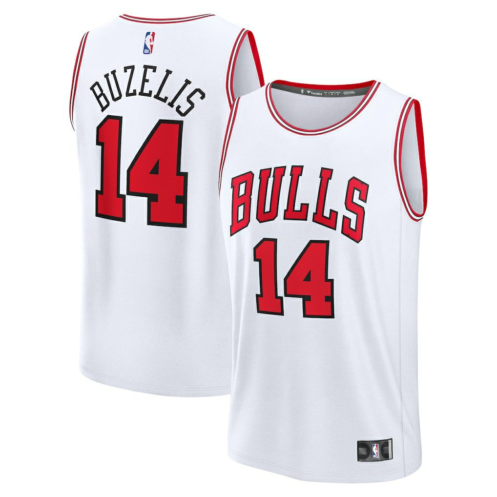 Matas Buzelis Chicago Bulls Youth Fast Break Replica Player Jersey Associati- White Edition - NBA