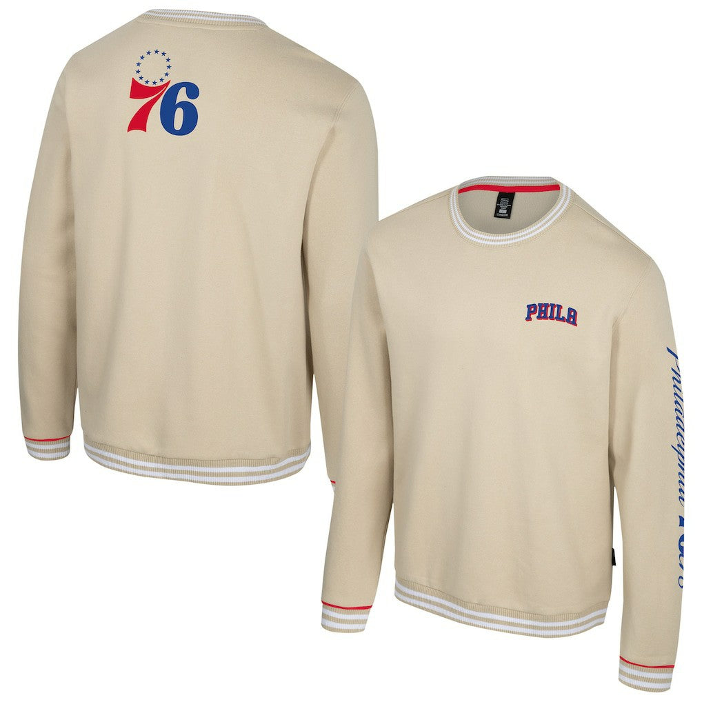 Philadelphia 76ers Stadium Essentials Unisex Halftime Pullover Sweatshirt Natural - NBA