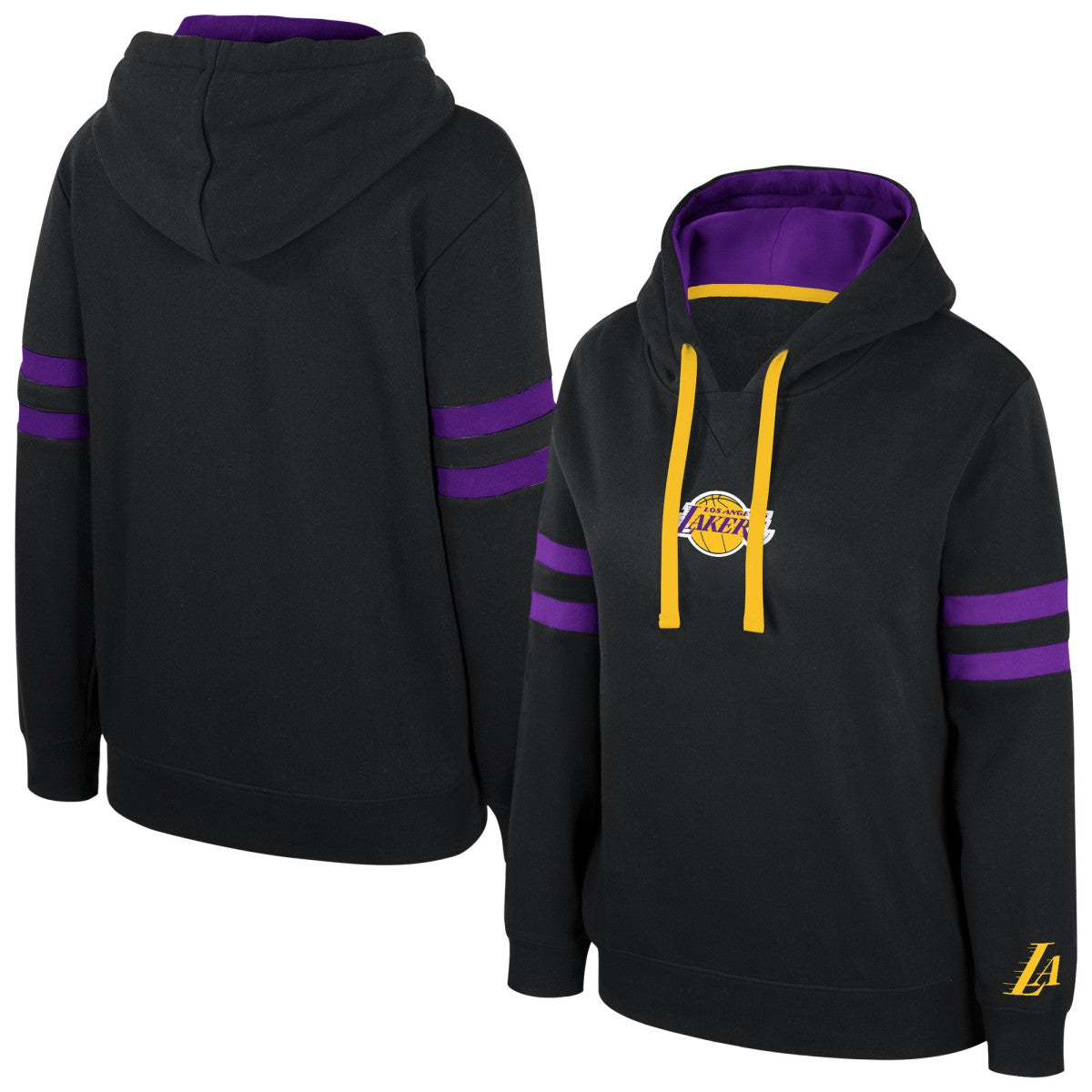 Los Angeles Lakers Stadium Essentials Women's Road Game Pullover Hoodie Black - NBA