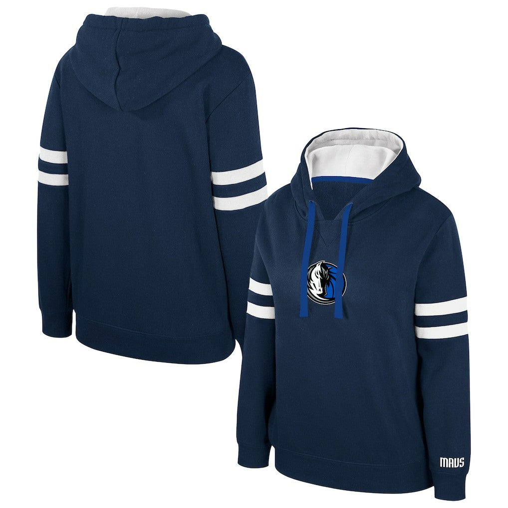 Dallas Mavericks Stadium Essentials Women's Road Game Pullover Hoodie Navy - NBA