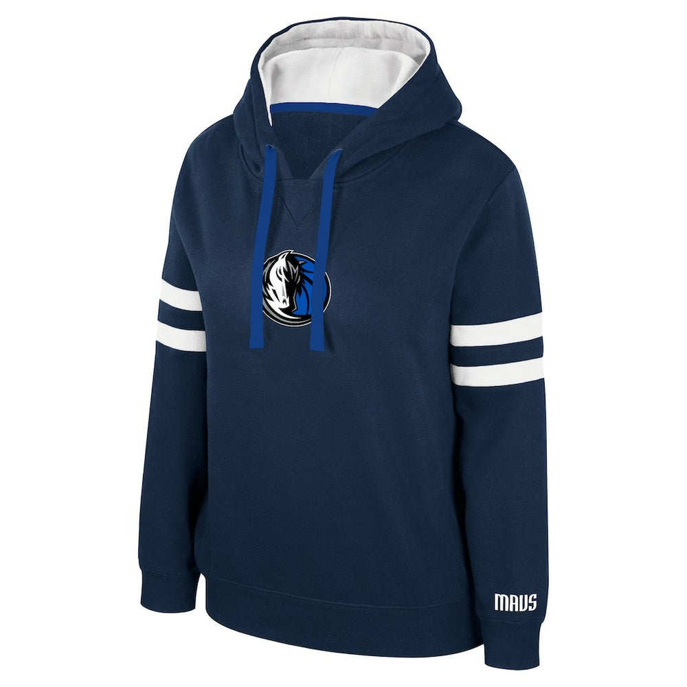 Dallas Mavericks Stadium Essentials Women's Road Game Pullover Hoodie Navy - NBA