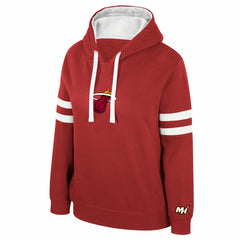 Miami Heat Stadium Essentials Women's Road Game Pullover Hoodie Dark Red - NBA