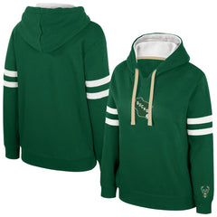 Milwaukee Bucks Stadium Essentials Women's Road Game Pullover Hoodie Hunter Green - NBA