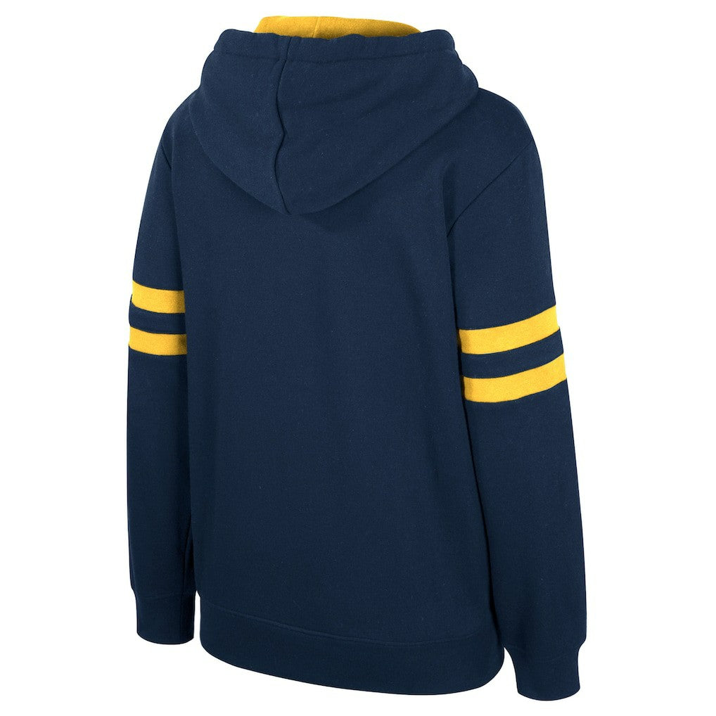 Denver Nuggets Stadium Essentials Women's Road Game Pullover Hoodie Navy - NBA