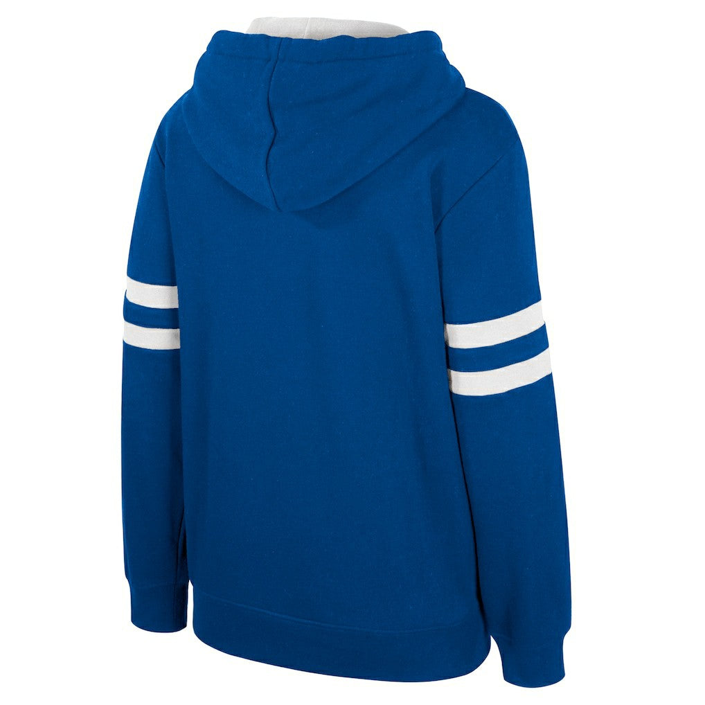 Philadelphia 76ers Stadium Essentials Women's Road Game Pullover Hoodie Royal - NBA