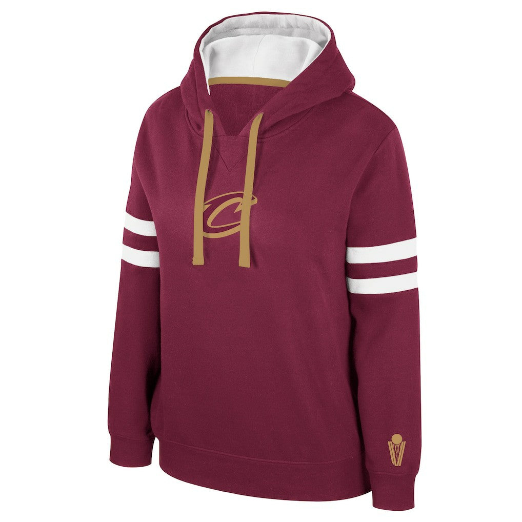 Cleveland Cavaliers Stadium Essentials Women's Road Game Pullover Hoodie Wine - NBA