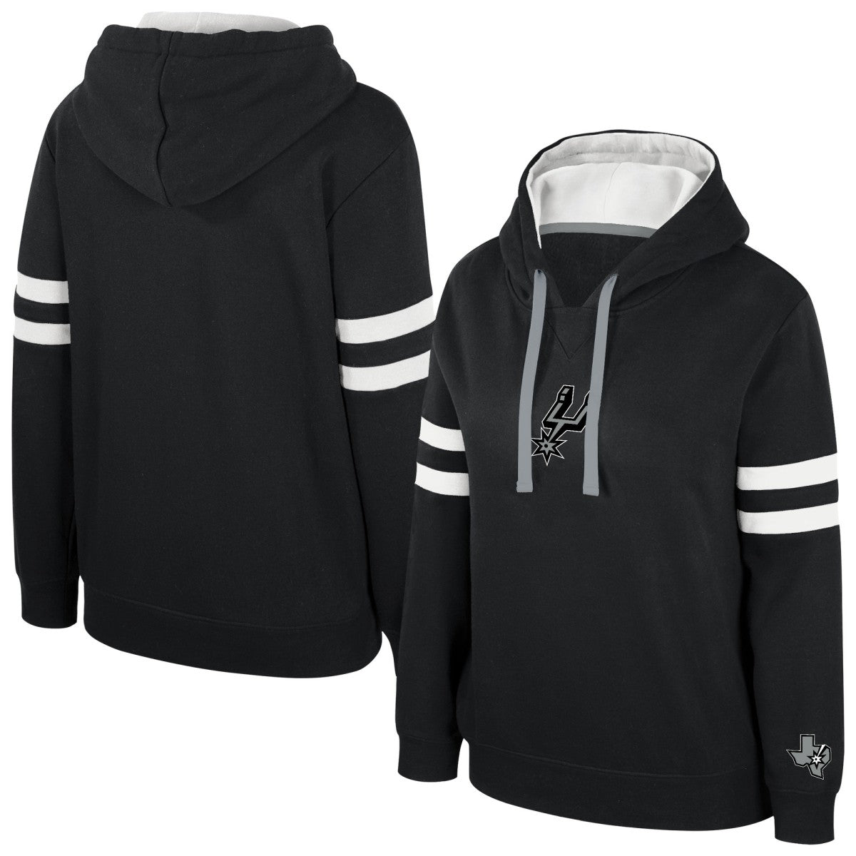 San Antonio Spurs Stadium Essentials Women's Road Game Pullover Hoodie Black - NBA