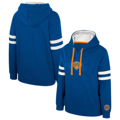 New York Knicks Stadium Essentials Women's Road Game Pullover Hoodie Blue - NBA