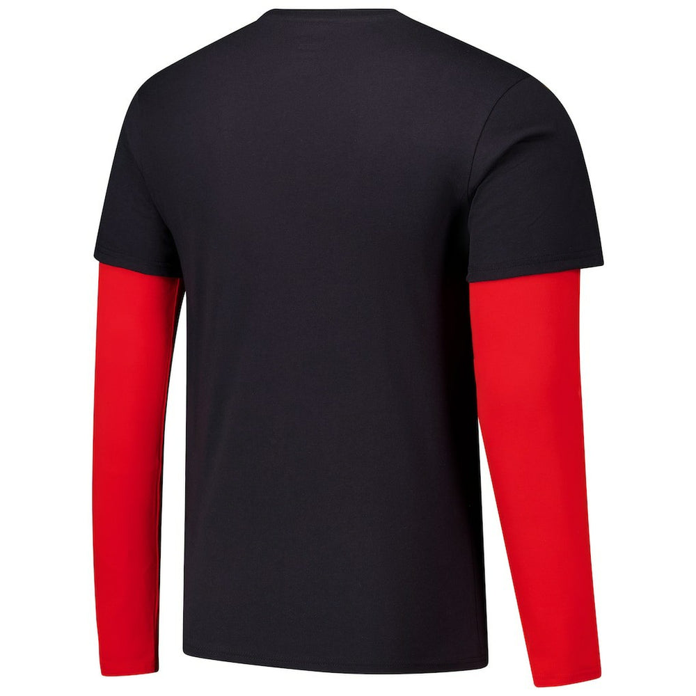 Chicago Bulls Stadium Essentials Unisex Spectator Twofer Long Sleeve T-Shirt Black - NBA