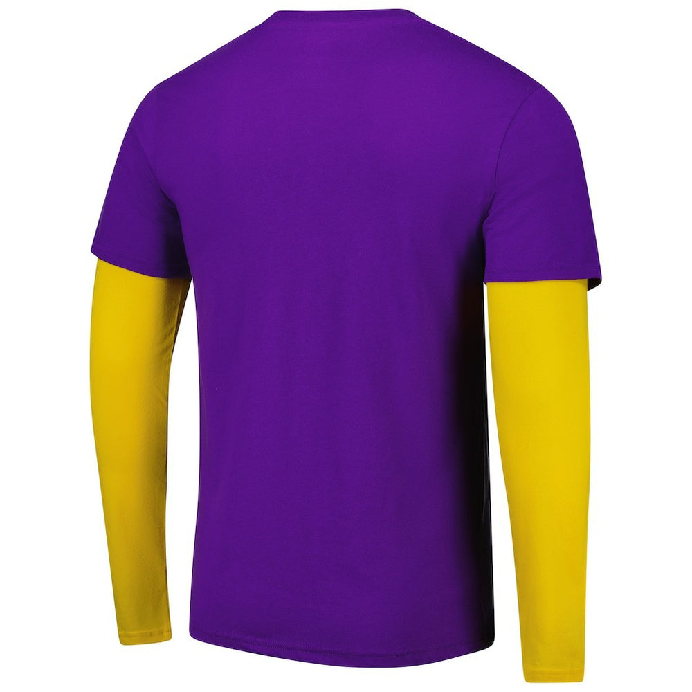 Los Angeles Lakers Stadium Essentials Unisex Spectator 2fer Long Sleeve T-Shirt Purple - NBA