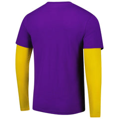 Los Angeles Lakers Stadium Essentials Unisex Spectator 2fer Long Sleeve T-Shirt Purple - NBA