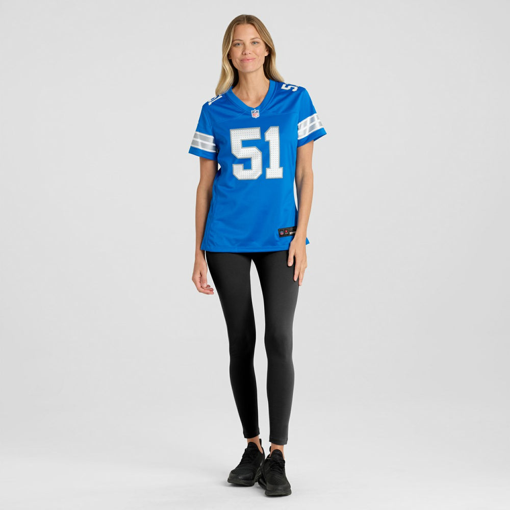 Ben Niemann Detroit Lions Women's Team Game Jersey Blue | Nike for Sale
