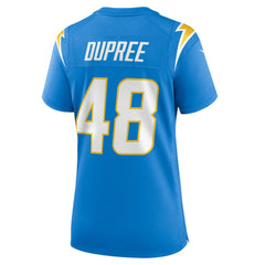 Bud Dupree Los Angeles Chargers Women's Team Game Jersey Powder Blue | Nike for Sale