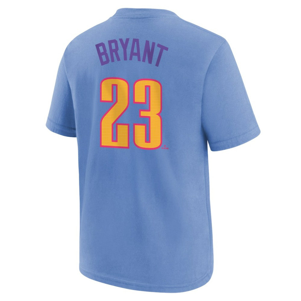 Kris Bryant Colorado Rockies Nike Youth Fuse City Connect Name & Number T-Shirt - MLB