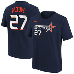 Jose Altuve Houston Astros Nike Youth Fuse City Connect Name & Number T-Shirt - MLB
