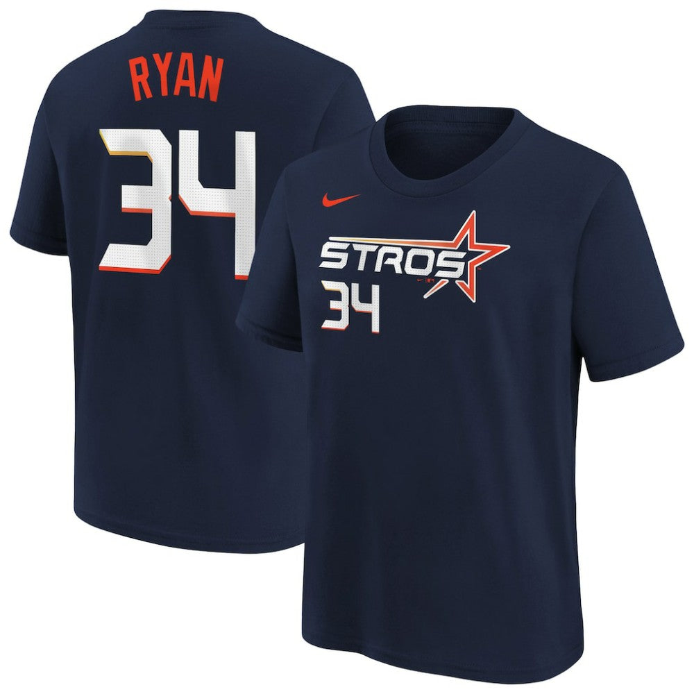 Nolan Ryan Houston Astros Nike Youth Fuse City Connect Name & Number T-Shirt - MLB