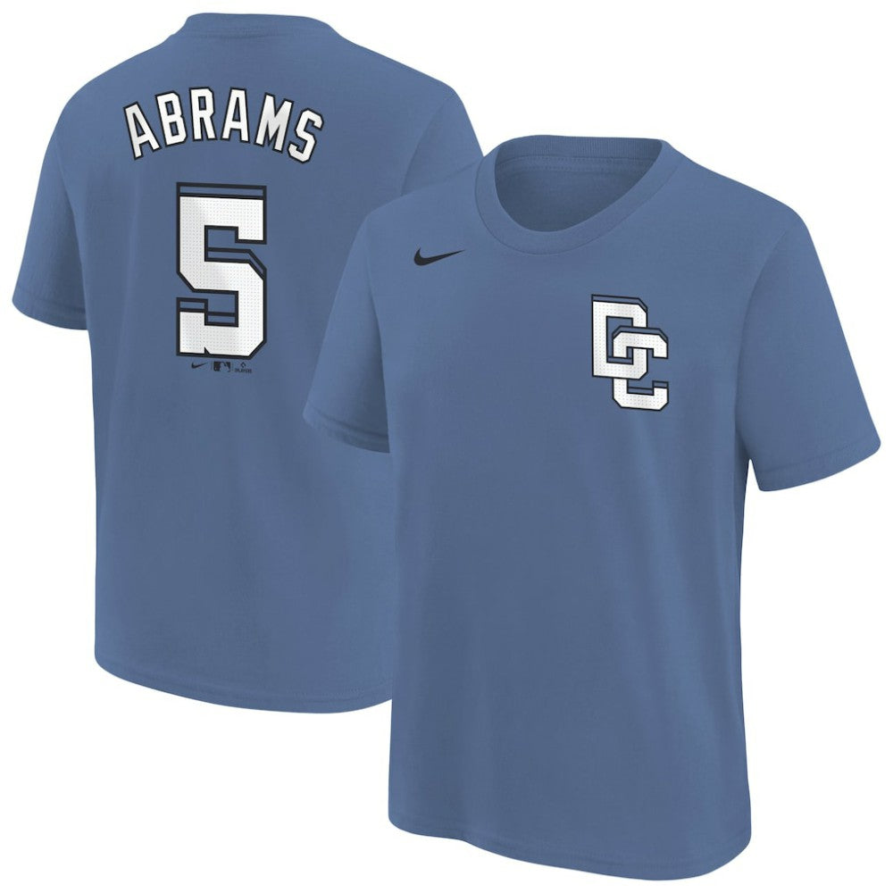 CJ Abrams Washington Nationals Nike Youth Fuse City Connect Name & Number T-Shirt - MLB