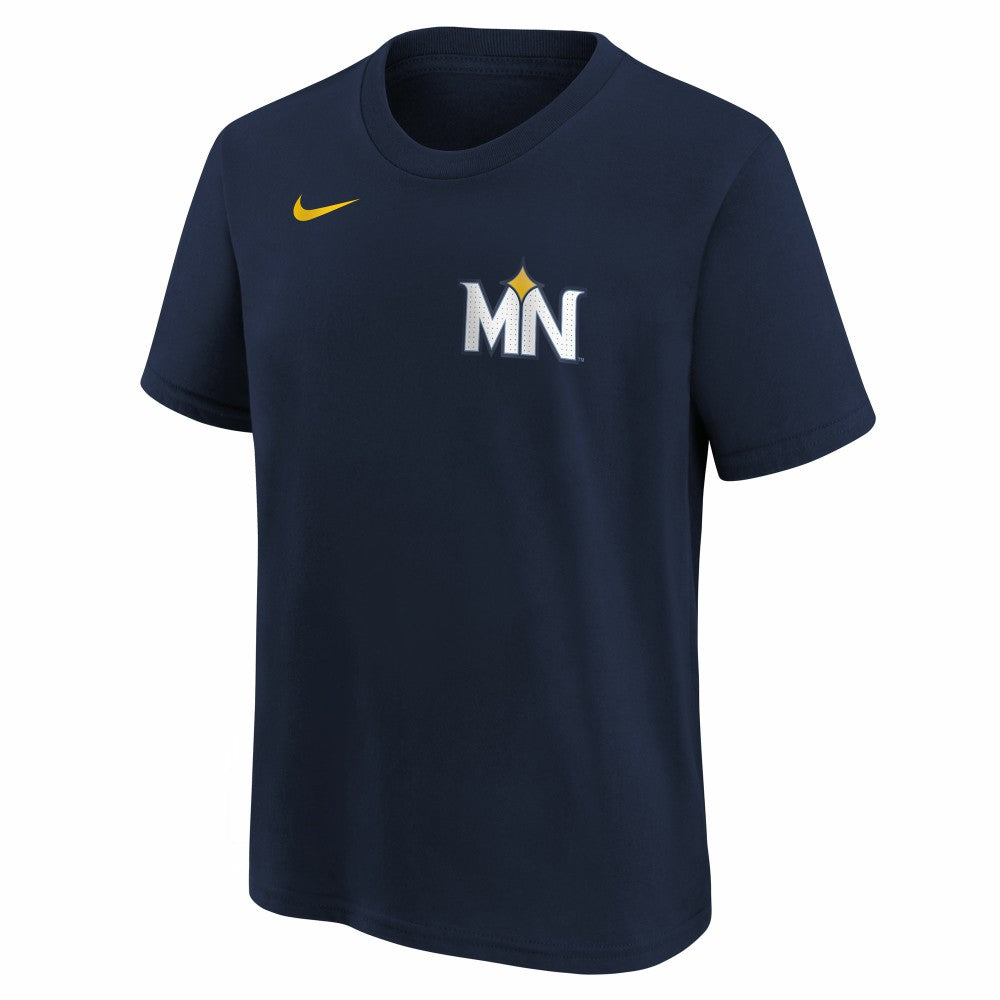 Royce Lewis Minnesota Twins Nike Youth Fuse City Connect Name & Number T-Shirt - MLB