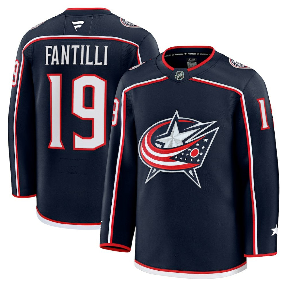 Adam Fantilli Columbus Blue Jackets Fanatics Home Premium Jersey - Navy - NHL