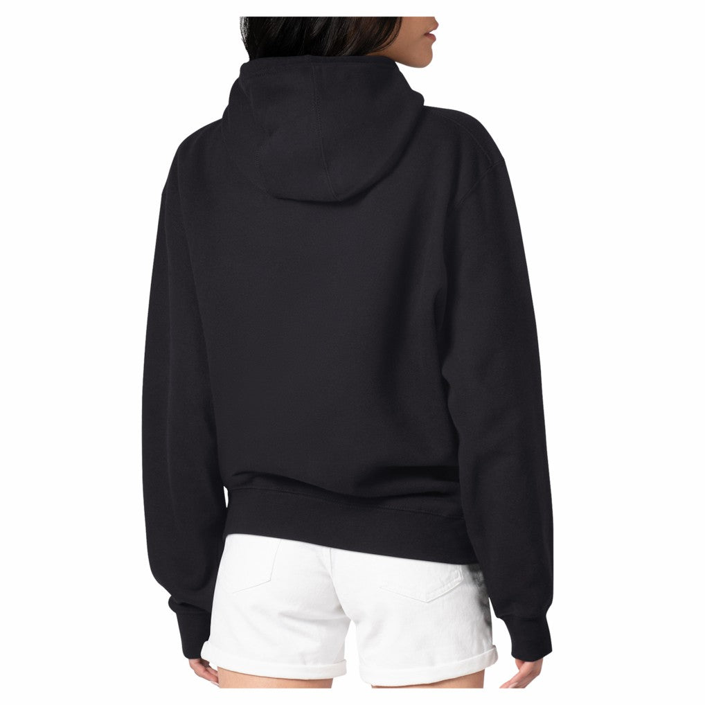 Detroit Lions G-III 4Her by Carl Banks Women's Love Team Fleece Tri-Blend Pullover Hoodie Black | NFL
