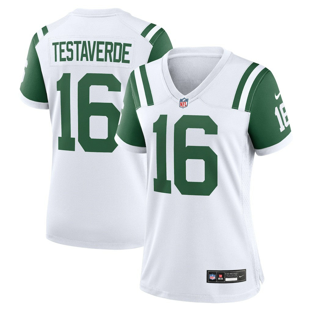 Vinny Testaverde New York Jets Women's Classic Alternate Retired Player Game Jersey White | Nike for Sale
