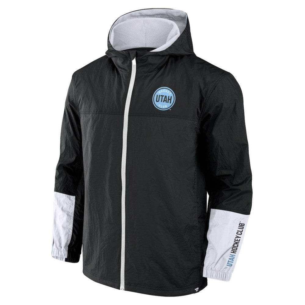 Utah Mammoth Fanatics Crash the Net Full-Zip Hoodie Jacket - Black - NHL