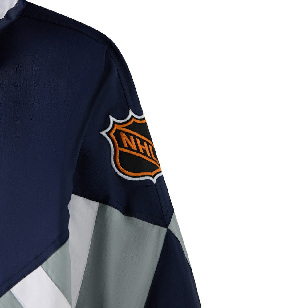 Vancouver Canucks OVO x Starter Half-Zip Hooded Jacket - Blue - NHL