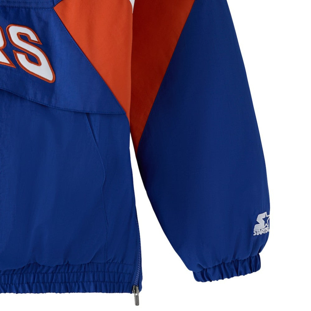 Edmonton Oilers OVO x Starter Half-Zip Hooded Jacket - Royal - NHL