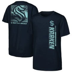 Seattle Kraken Youth Atmosphere T-Shirt - Navy - NHL