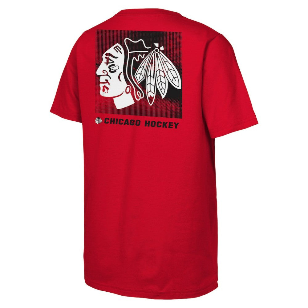 Chicago Blackhawks Youth Atmosphere T-Shirt - Red - NHL