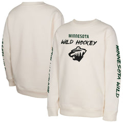 Minnesota Wild Youth Star Power Pullover Sweatshirt - Cream - NHL