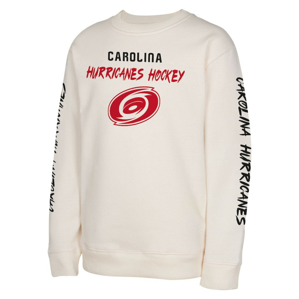 Carolina Hurricanes Youth Star Power Pullover Sweatshirt - Cream - NHL