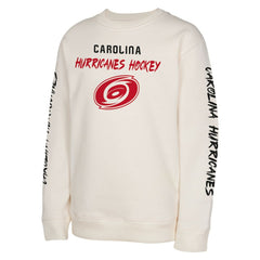 Carolina Hurricanes Youth Star Power Pullover Sweatshirt - Cream - NHL