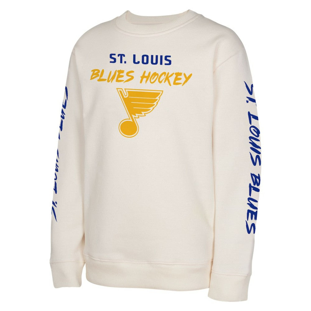 St. Louis Blues Youth Star Power Pullover Sweatshirt - Cream - NHL