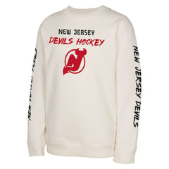 New Jersey Devils Youth Star Power Pullover Sweatshirt - Cream - NHL