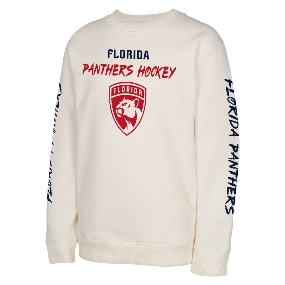 Florida Panthers Youth Star Power Pullover Sweatshirt - Cream - NHL