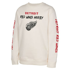 Detroit Red Wings Youth Star Power Pullover Sweatshirt - Cream - NHL