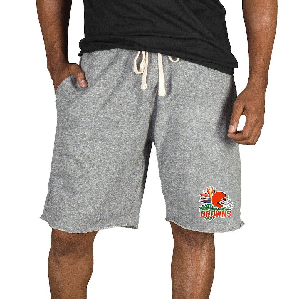 Cleveland Browns Concepts Sport Mainstream Tri-Blend Shorts Gray | NFL