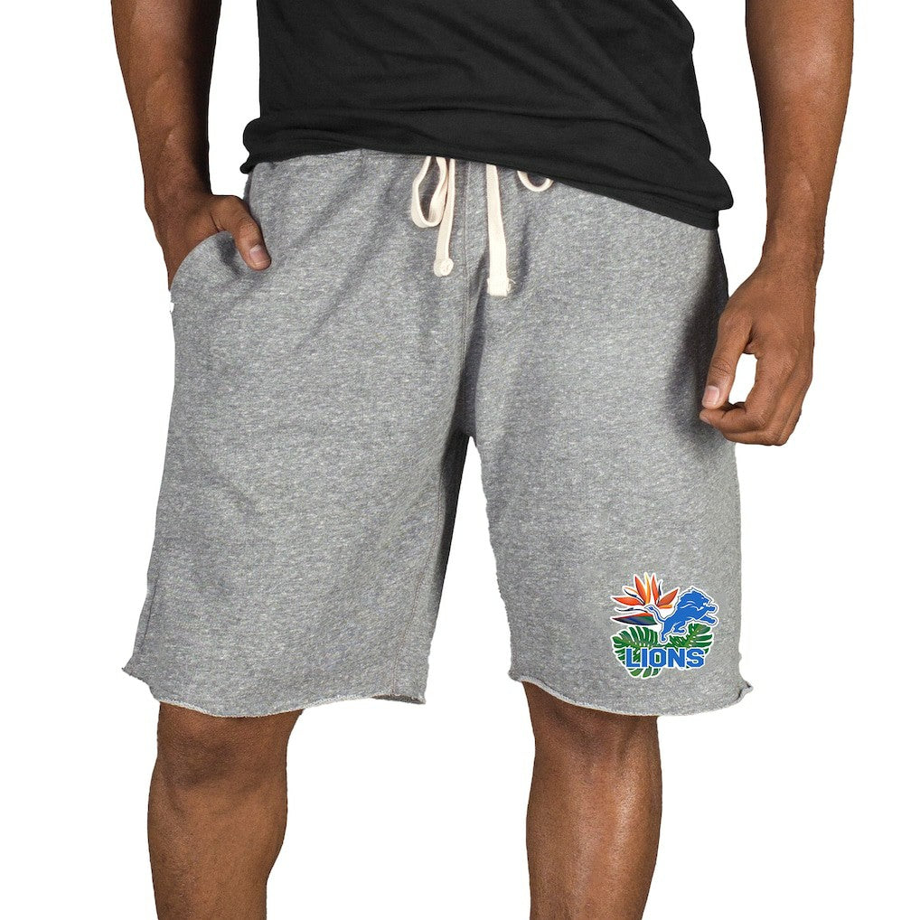 Detroit Lions Concepts Sport Mainstream Tri-Blend Shorts Gray | NFL