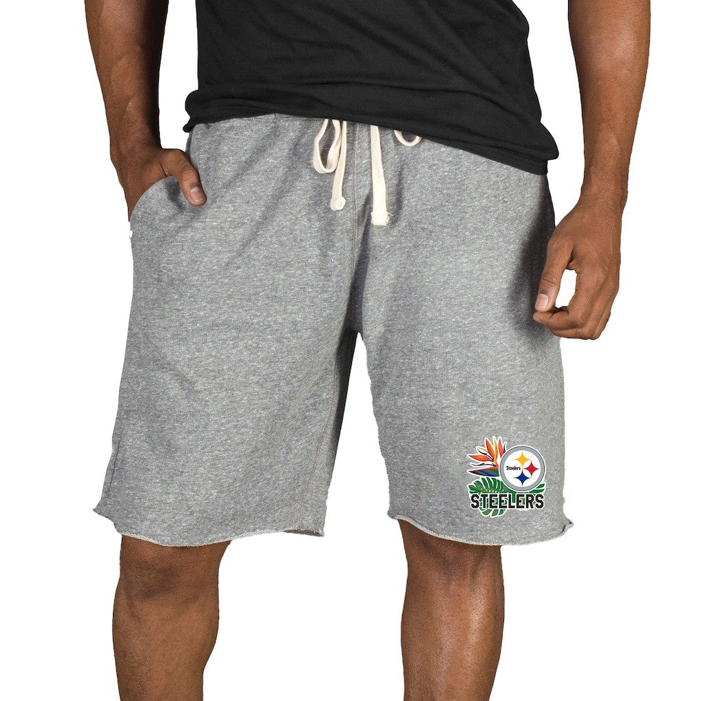 Pittsburgh Steelers Concepts Sport Mainstream Tri-Blend Shorts Gray | NFL
