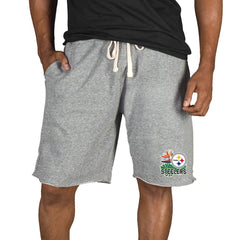 Pittsburgh Steelers Concepts Sport Mainstream Tri-Blend Shorts Gray | NFL