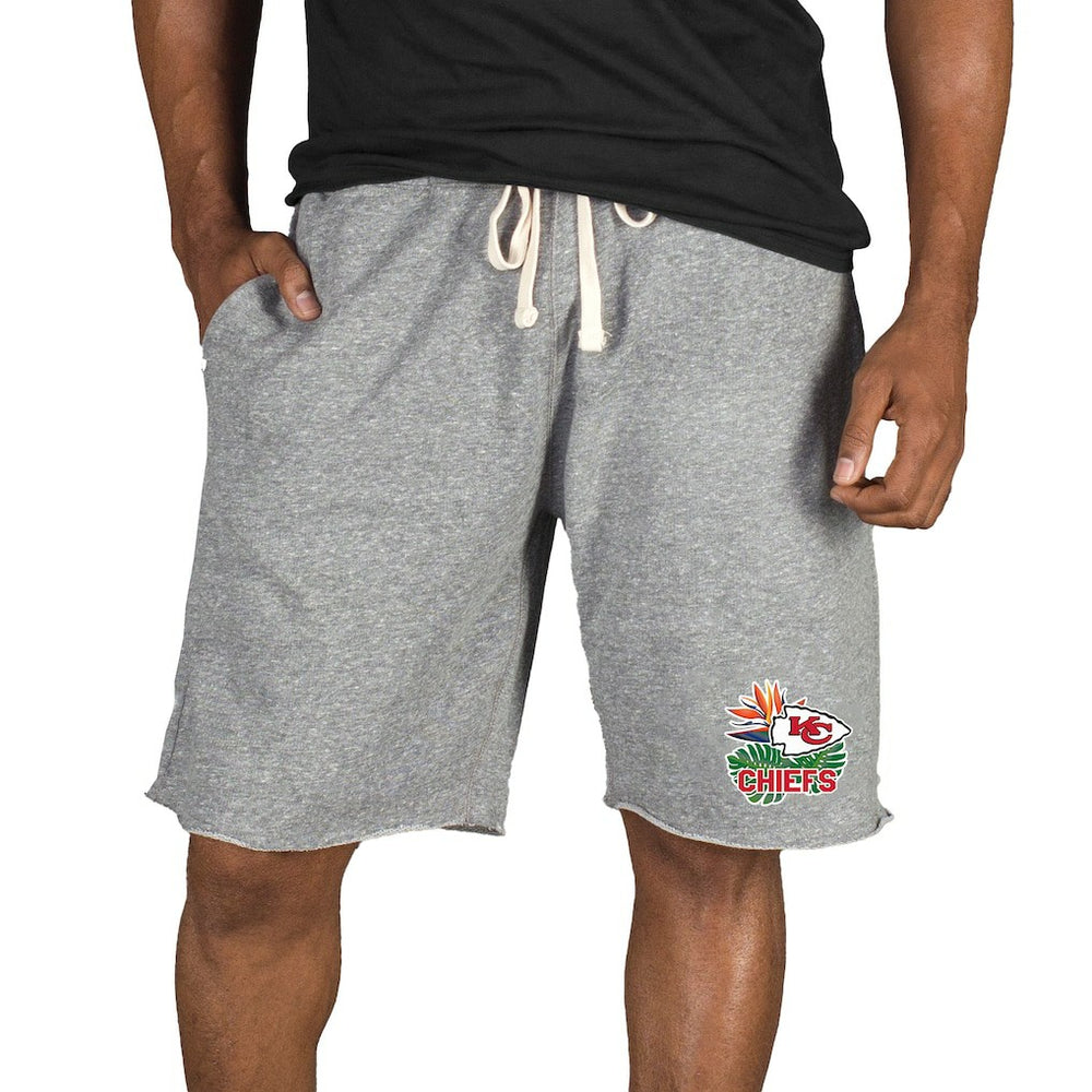 Kansas City Chiefs Concepts Sport Mainstream Tri-Blend Shorts Gray | NFL