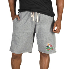 Kansas City Chiefs Concepts Sport Mainstream Tri-Blend Shorts Gray | NFL