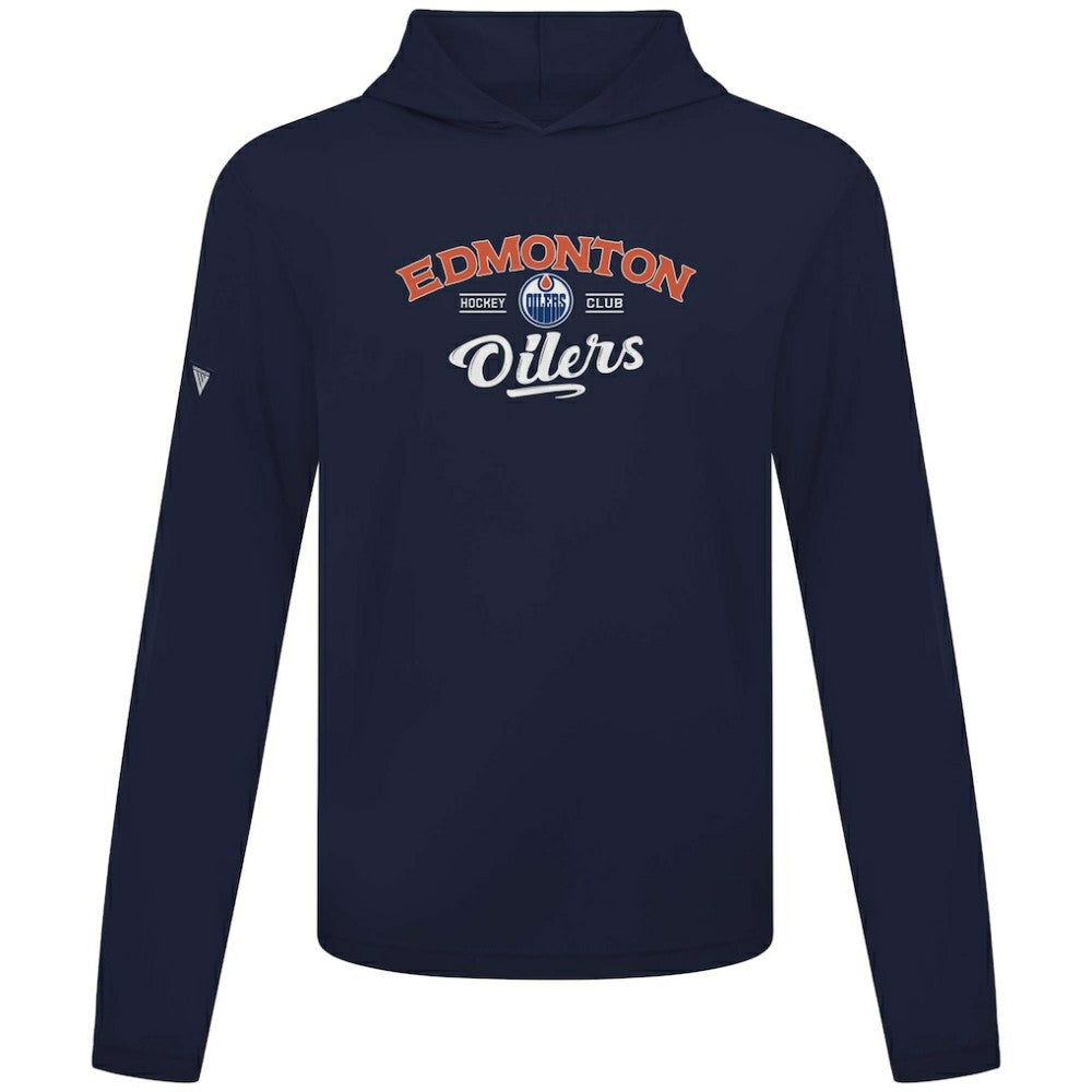 Edmonton Oilers Levelwear Anthem Ice Wall Pullover Hoodie - Navy - NHL